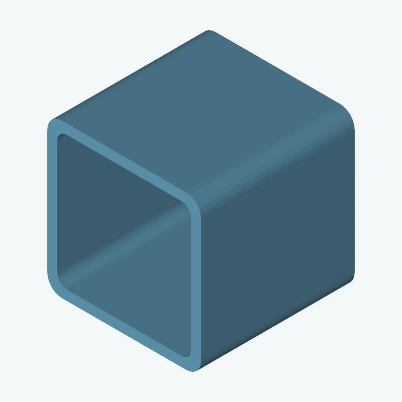 Square hollow section 50x50x3.2 EN10219 S235JRH
