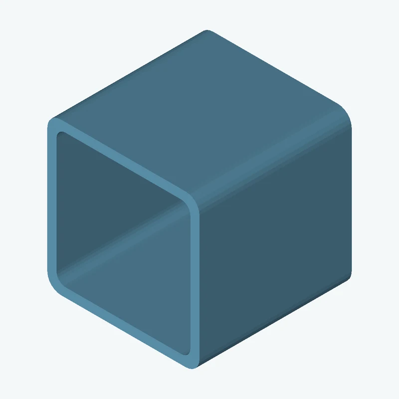 Square hollow section 50x50x3 EN10219 S235JRH