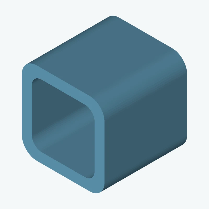 Square hollow section 50x50x6 EN10219 S235JRH