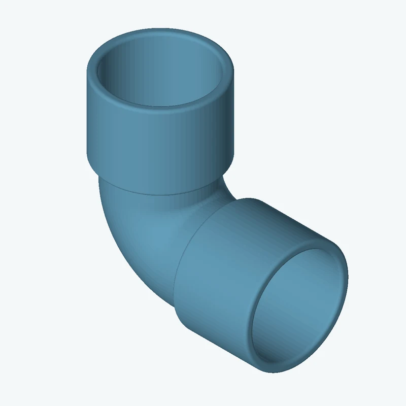 كوع PVC 90d 32mm