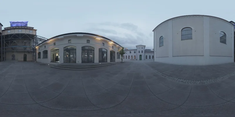 Evening Museum Courtyard