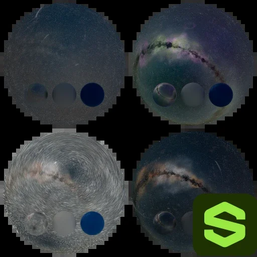 Night Sky HDRI Substance 001