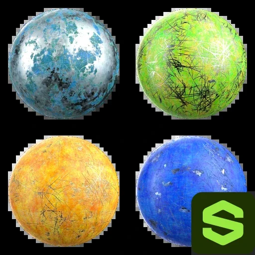 Painted Metal Substance 001