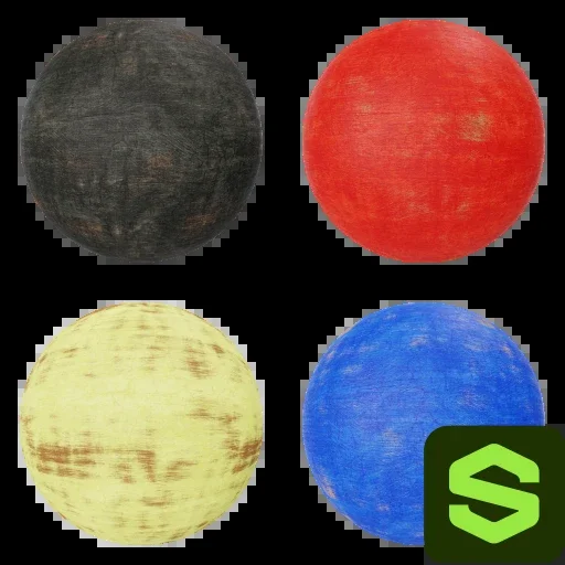 Painted Wood Substance 001