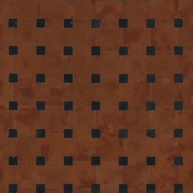 Patterned Terracotta Tiling