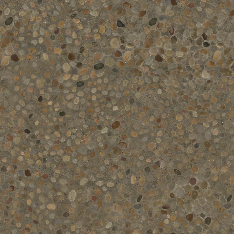 Rock Embedded Concrete