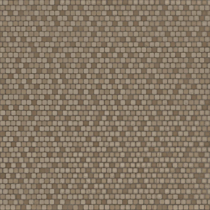 Rounded Square Tiled Wall