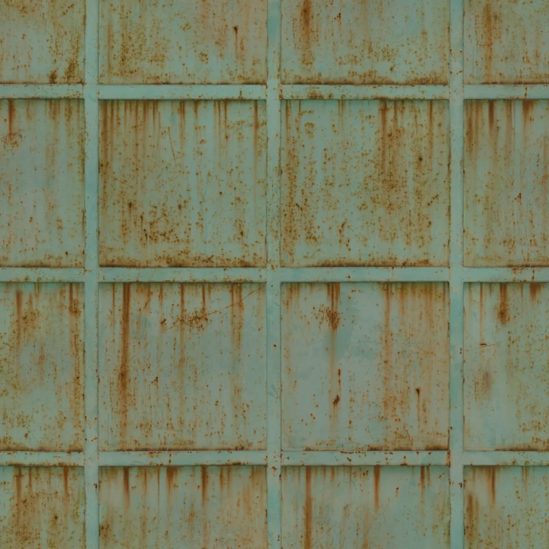 Rusty Metal Grid