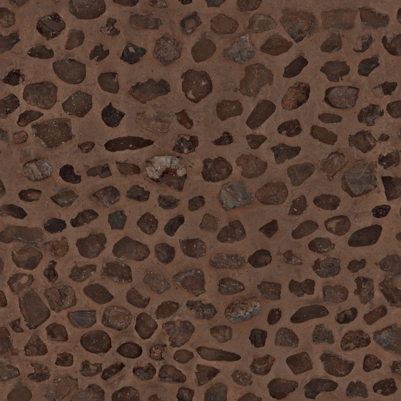 Stone Embedded Concrete