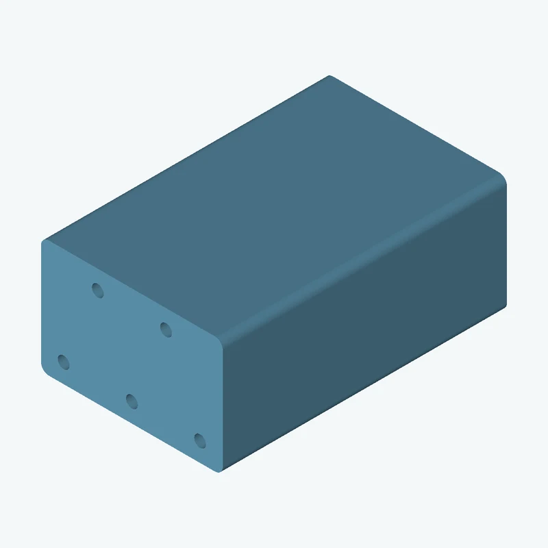 Rectangular body, 45 × 29 × 70.4 mm (W×D×H) — 0501