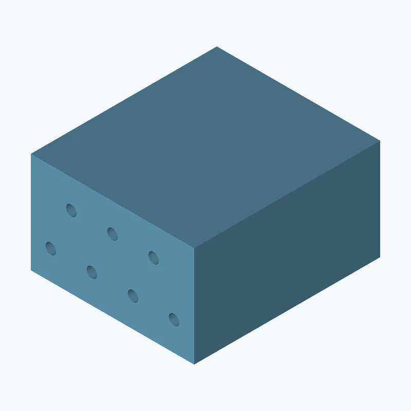 Rectangular body, 21.86 × 13.5 × 24.9 mm (W×D×H) — 0509