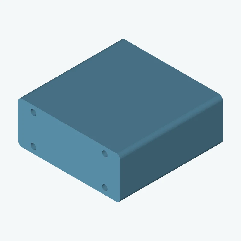Rectangular body, 99.25 × 40.8 × 100 mm (W×D×H) — 0784