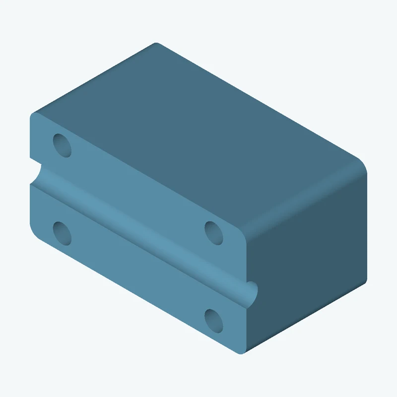 Rectangular body, 50.18 × 25.2 × 28 mm (W×D×H) — 0881