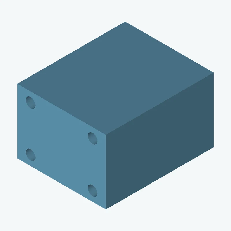 Rectangular body, 49.17 × 35.9 × 59.9 mm (W×D×H) — 0906