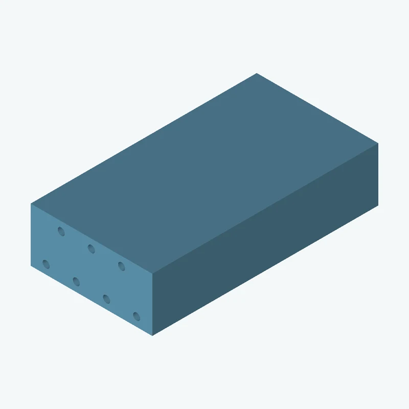 Rectangular body, 20.97 × 9.3 × 39 mm (W×D×H) — 0948