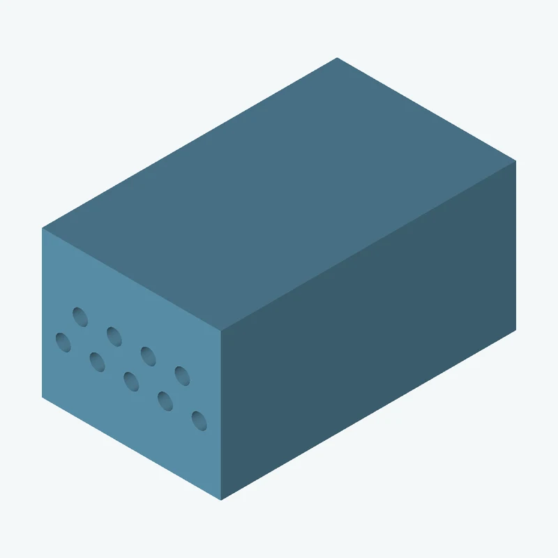 Rectangular body, 20 × 16.4 × 33 mm (W×D×H) — 1112
