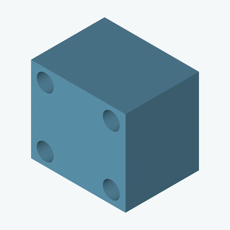 Rectangular body, 15.03 × 13.6 × 11.7 mm (W×D×H) — 1288