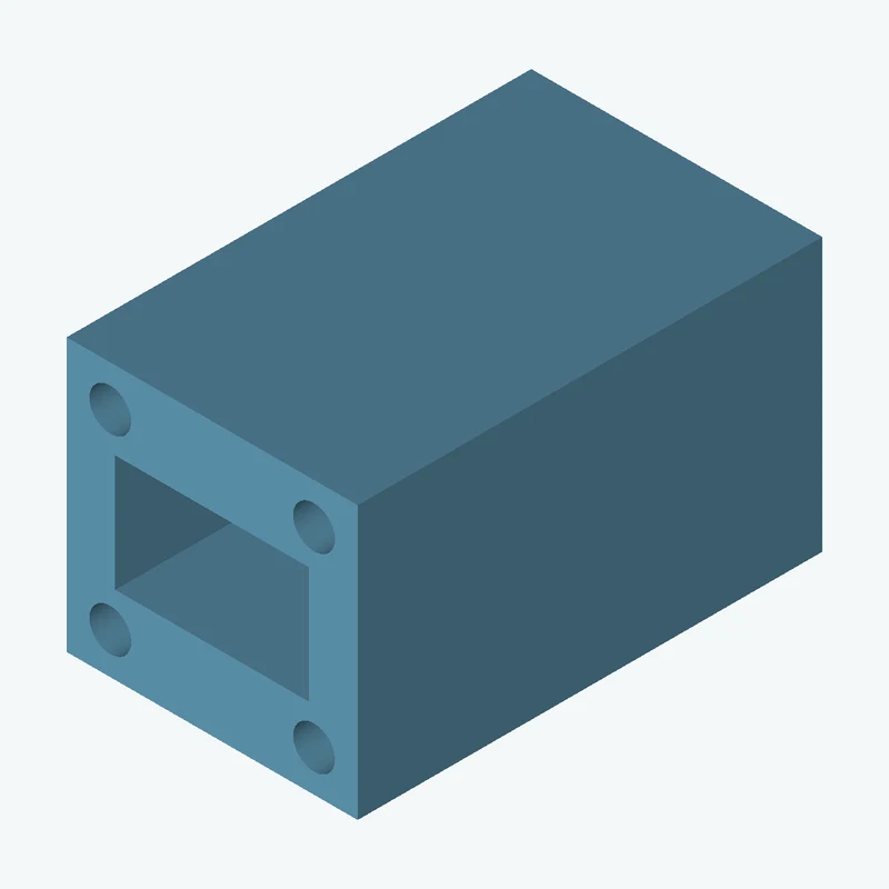 Rectangular body, 30 × 28.1 × 47.9 mm (W×D×H) — 1516