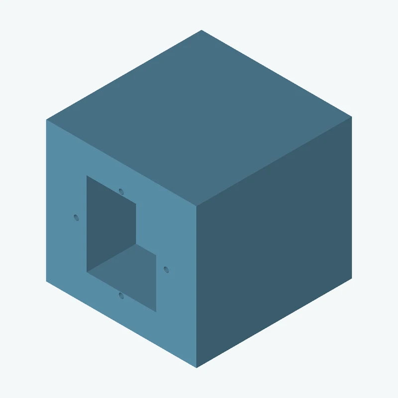 Rectangular body, 96.75 × 90.3 × 100 mm (W×D×H) — 1531
