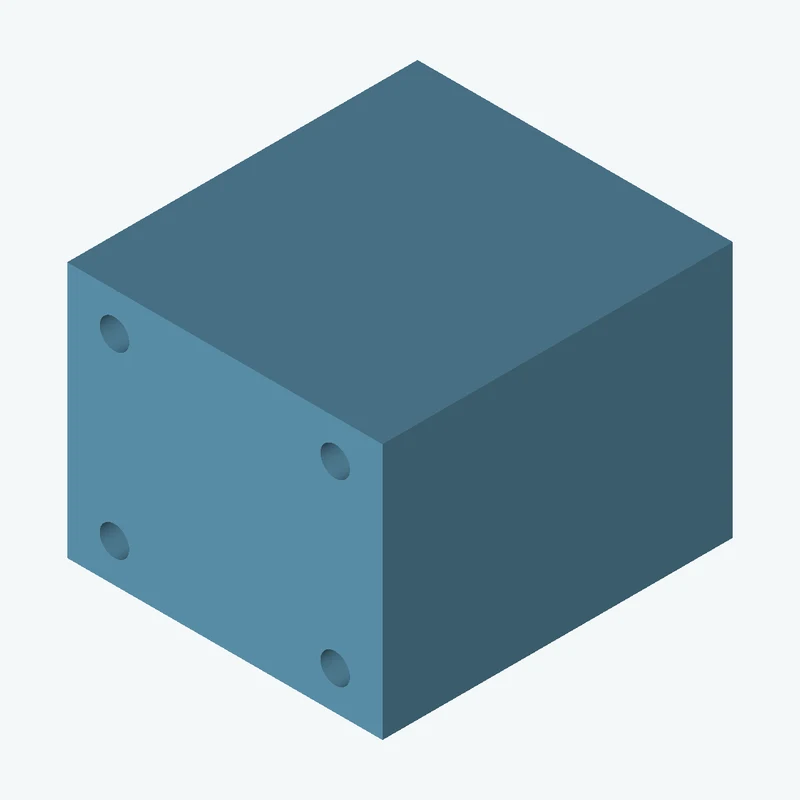 Rectangular body, 90 × 73.1 × 100 mm (W×D×H) — 1795