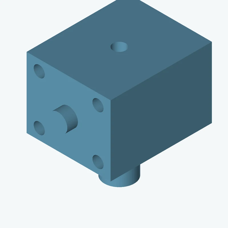 Rectangular body, 63.62 × 53.3 × 76.8 mm (W×D×H) — 1814