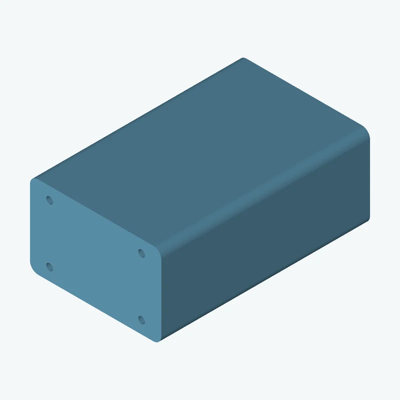 Rectangular body, 62.88 × 39.6 × 100 mm (W×D×H) — 1833