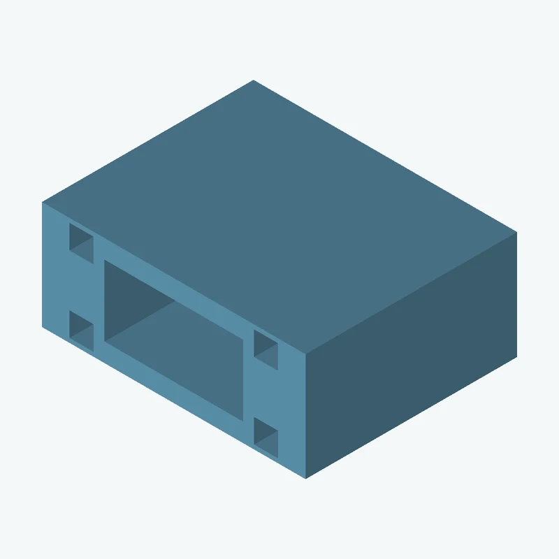 Rectangular body, 84.73 × 34.8 × 68 mm (W×D×H) — 1912