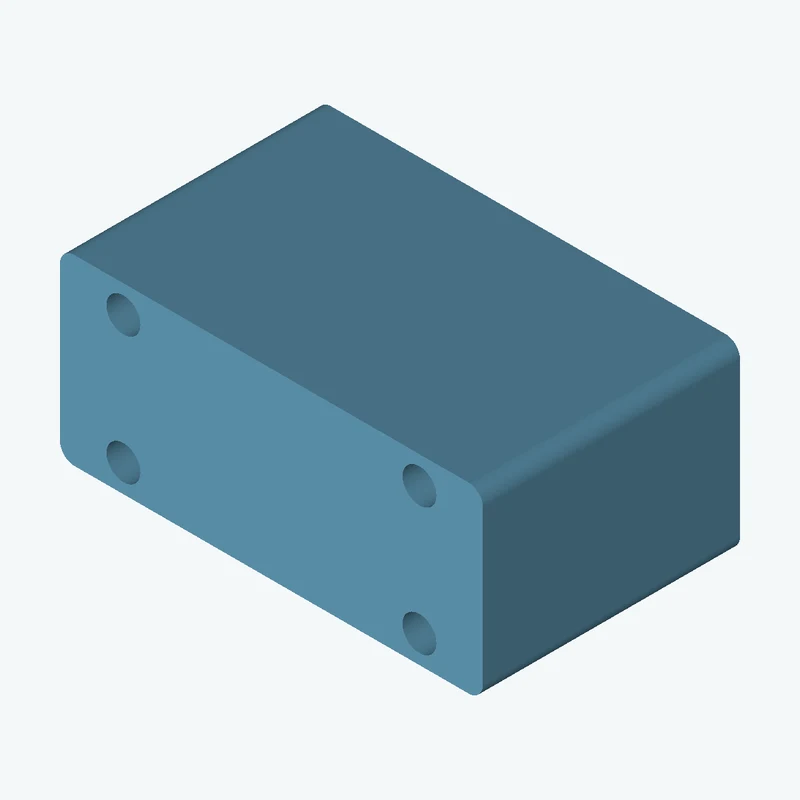 Rectangular body, 25 × 10.8 × 15.2 mm (W×D×H) — 2123