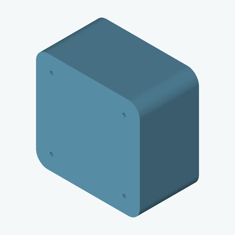Rectangular body, 99.21 × 96.1 × 56.5 mm (W×D×H) — 2208