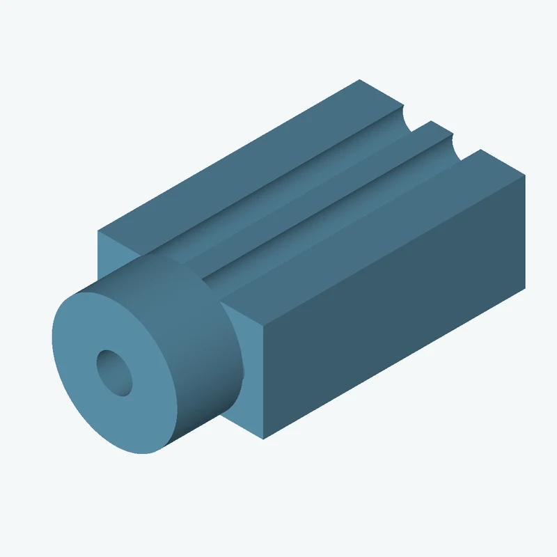 Rectangular body, 29.45 × 17.5 × 46.6 mm (W×D×H) — 2240