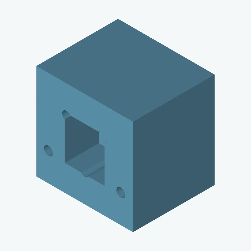 Rectangular body, 70 × 69.3 × 59.2 mm (W×D×H) — 2363