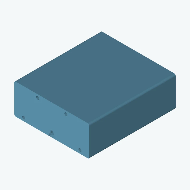 Rectangular body, 81.47 × 33 × 93.8 mm (W×D×H) — 2368