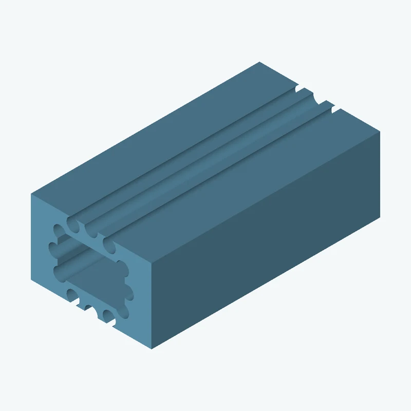 Rectangular body, 40 × 24.7 × 75.8 mm (W×D×H) — 2429