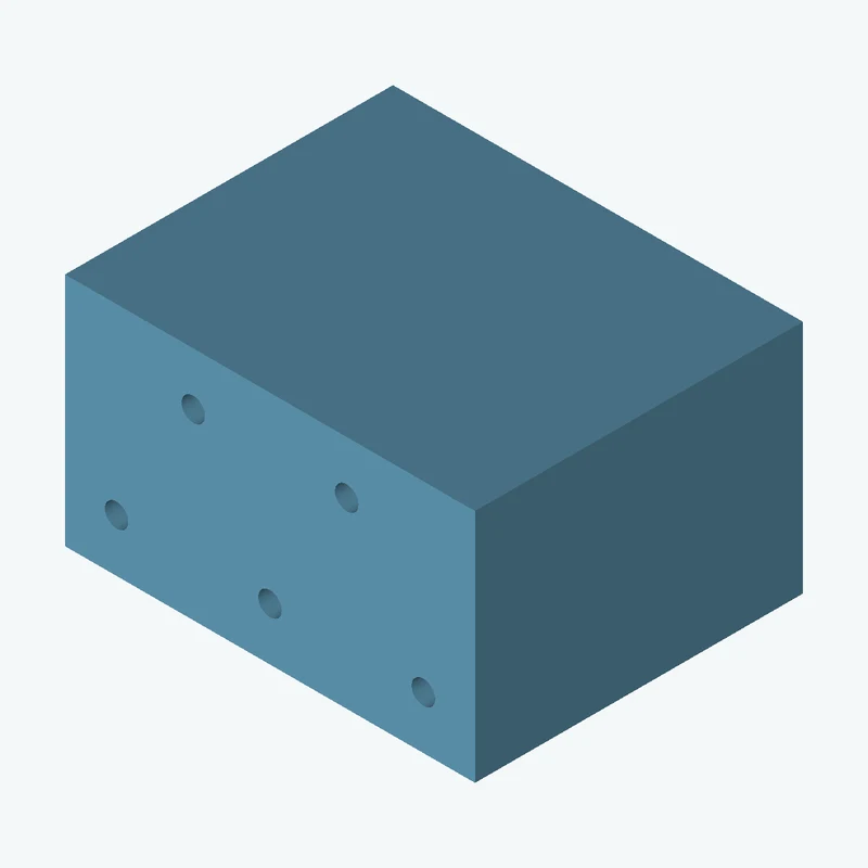 Rectangular body, 35 × 20.1 × 28 mm (W×D×H) — 2436