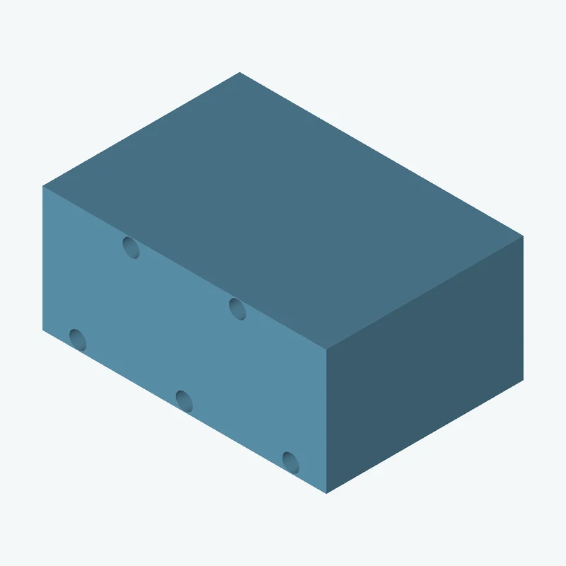 Rectangular body, 20 × 8.8 × 13.9 mm (W×D×H) — 2445