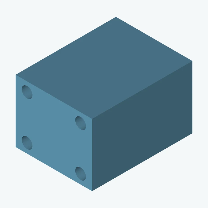 Rectangular body, 60 × 49.1 × 78.7 mm (W×D×H) — 2652