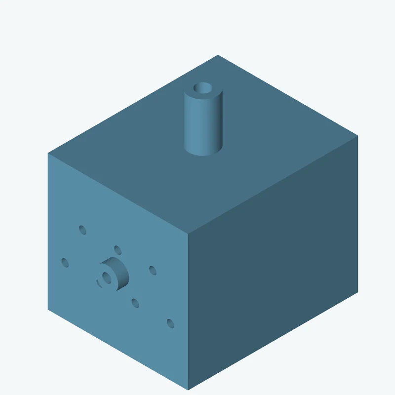Rectangular body, 82.32 × 79.5 × 100 mm (W×D×H) — 2658