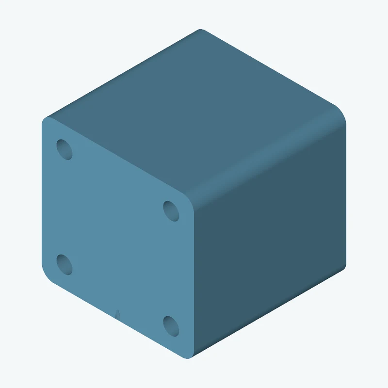 Rectangular body, 100 × 93.4 × 100 mm (W×D×H) — 2709