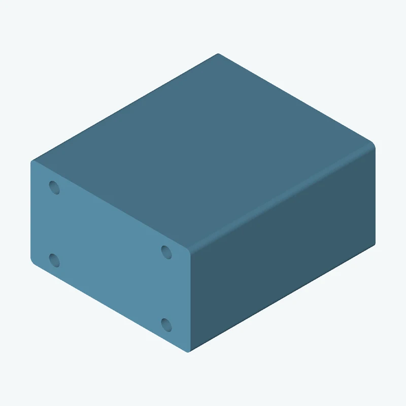 Rectangular body, 48.34 × 27.2 × 55.9 mm (W×D×H) — 2762