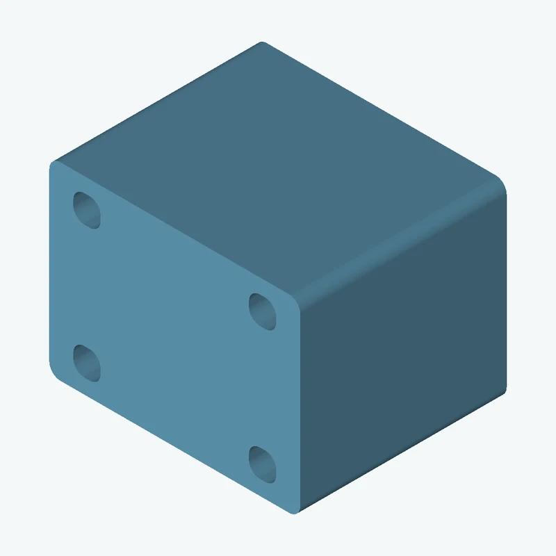 Rectangular body, 35 × 26.4 × 28.8 mm (W×D×H) — 2777