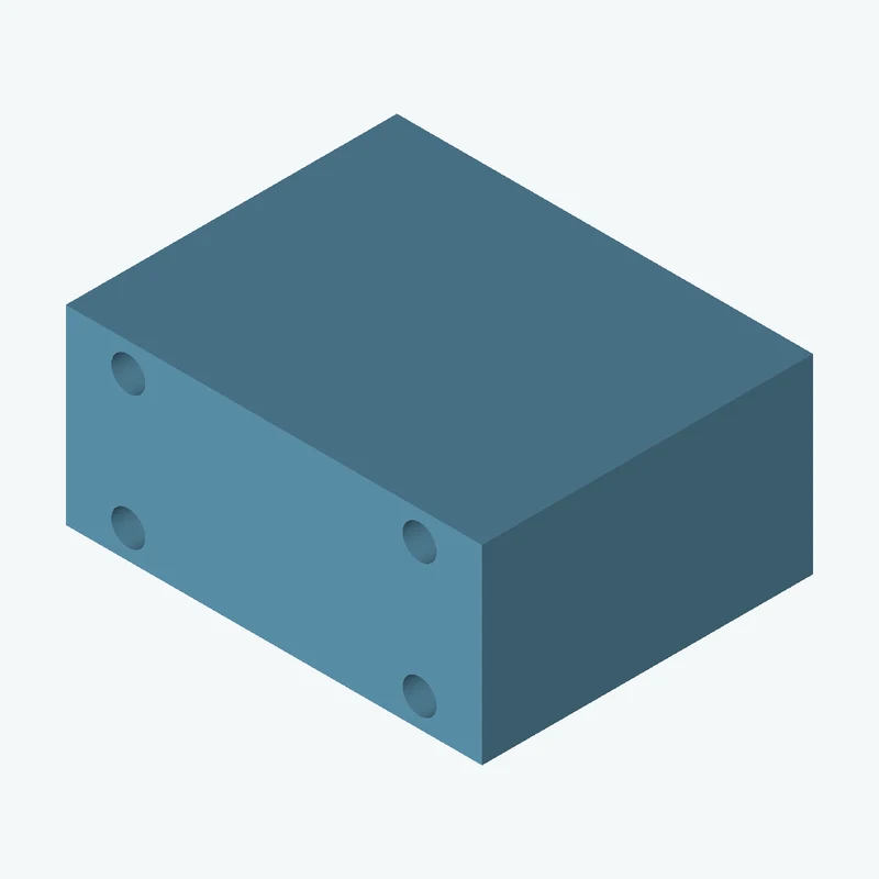 Rectangular body, 65 × 29.8 × 51.7 mm (W×D×H) — 2902