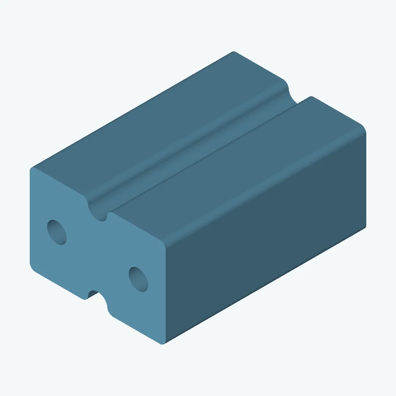 Rectangular body, 30 × 19.9 × 44.3 mm (W×D×H) — 2987