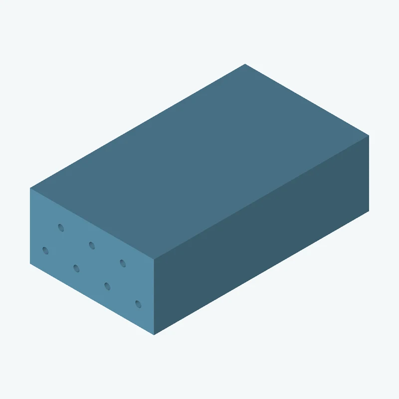 Rectangular body, 44.1 × 23.3 × 76.5 mm (W×D×H) — 2992