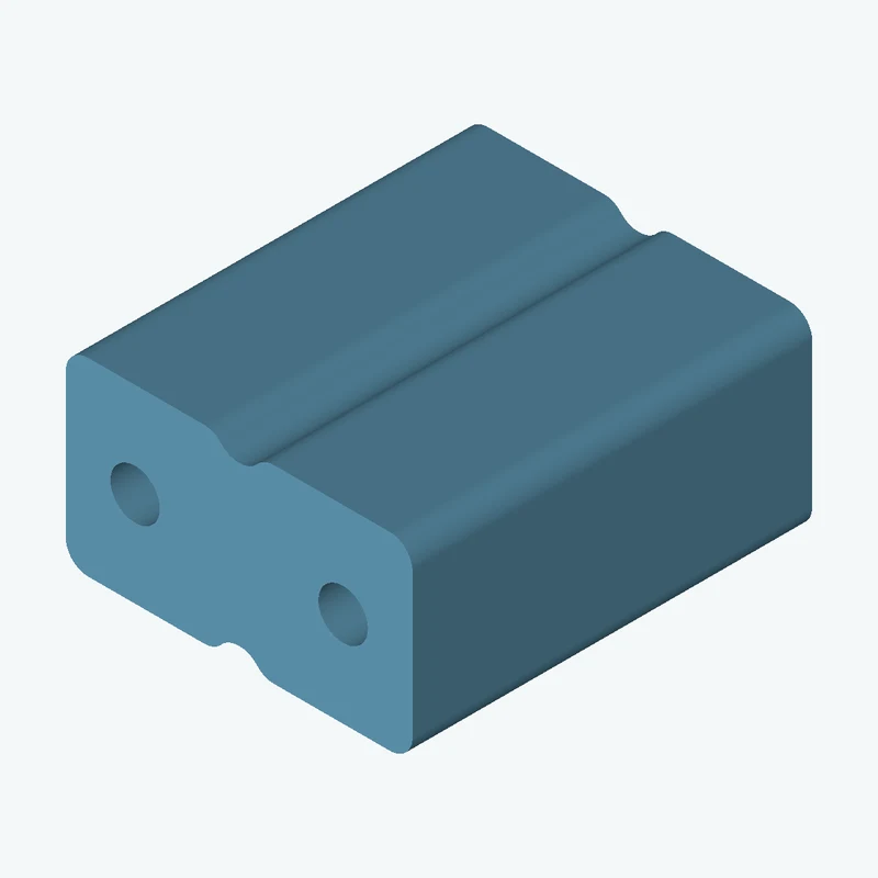 Rectangular body, 45 × 24.6 × 51.9 mm (W×D×H) — 3026
