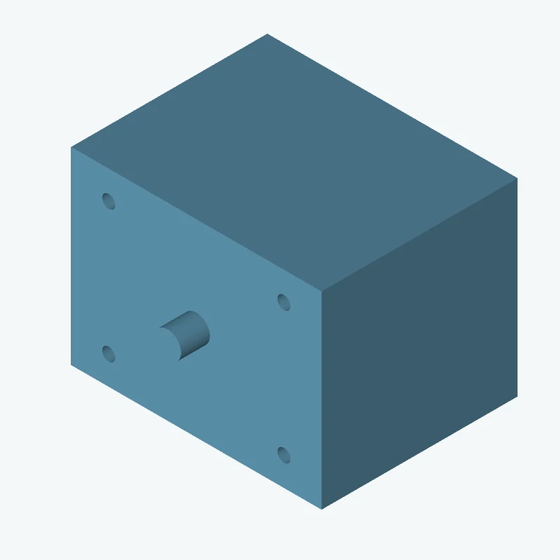 Rectangular body, 83.2 × 62.8 × 65.2 mm (W×D×H) — 3095