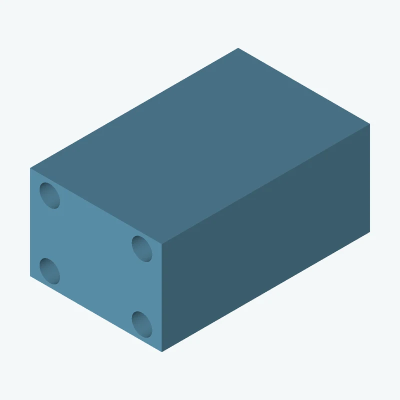 Rectangular body, 20 × 14.2 × 31.6 mm (W×D×H) — 3133