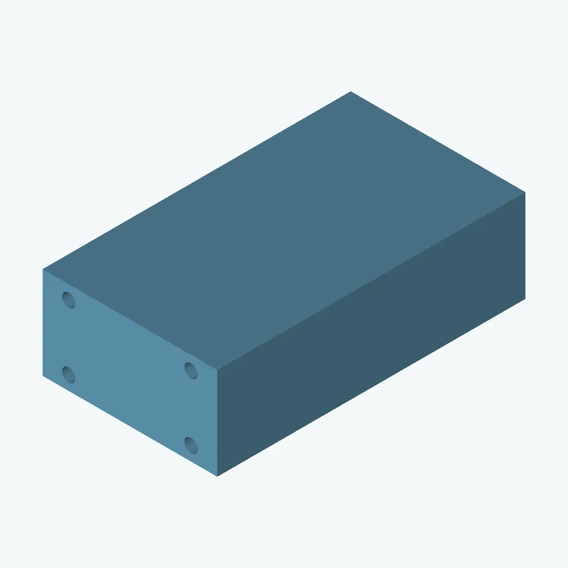 Rectangular body, 56.69 × 30 × 100 mm (W×D×H) — 3270