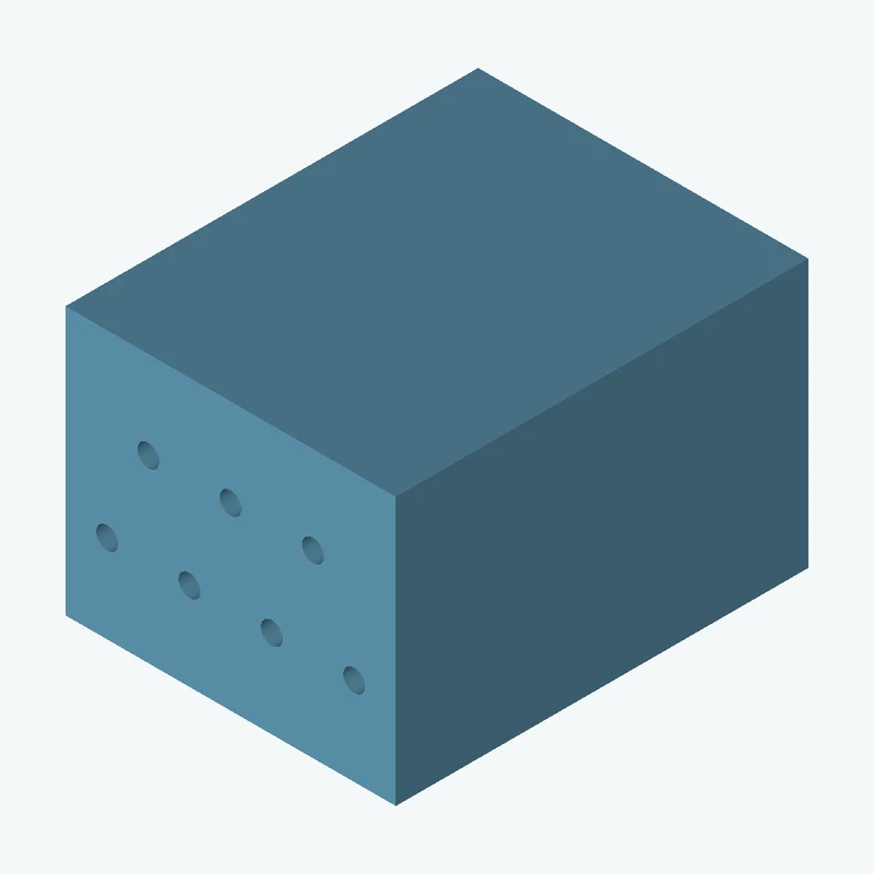 Rectangular body, 65 × 52.7 × 81.2 mm (W×D×H) — 3312