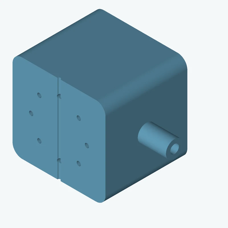 Rectangular body, 96.45 × 91.2 × 84.8 mm (W×D×H) — 3335