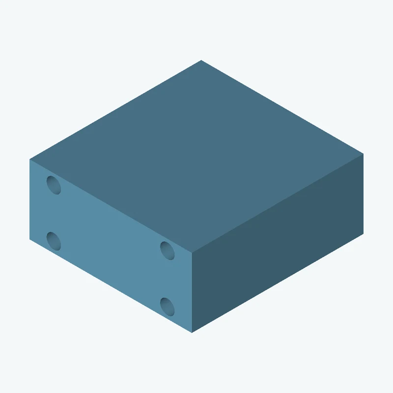 Rectangular body, 94.5 × 40.4 × 100 mm (W×D×H) — 3342